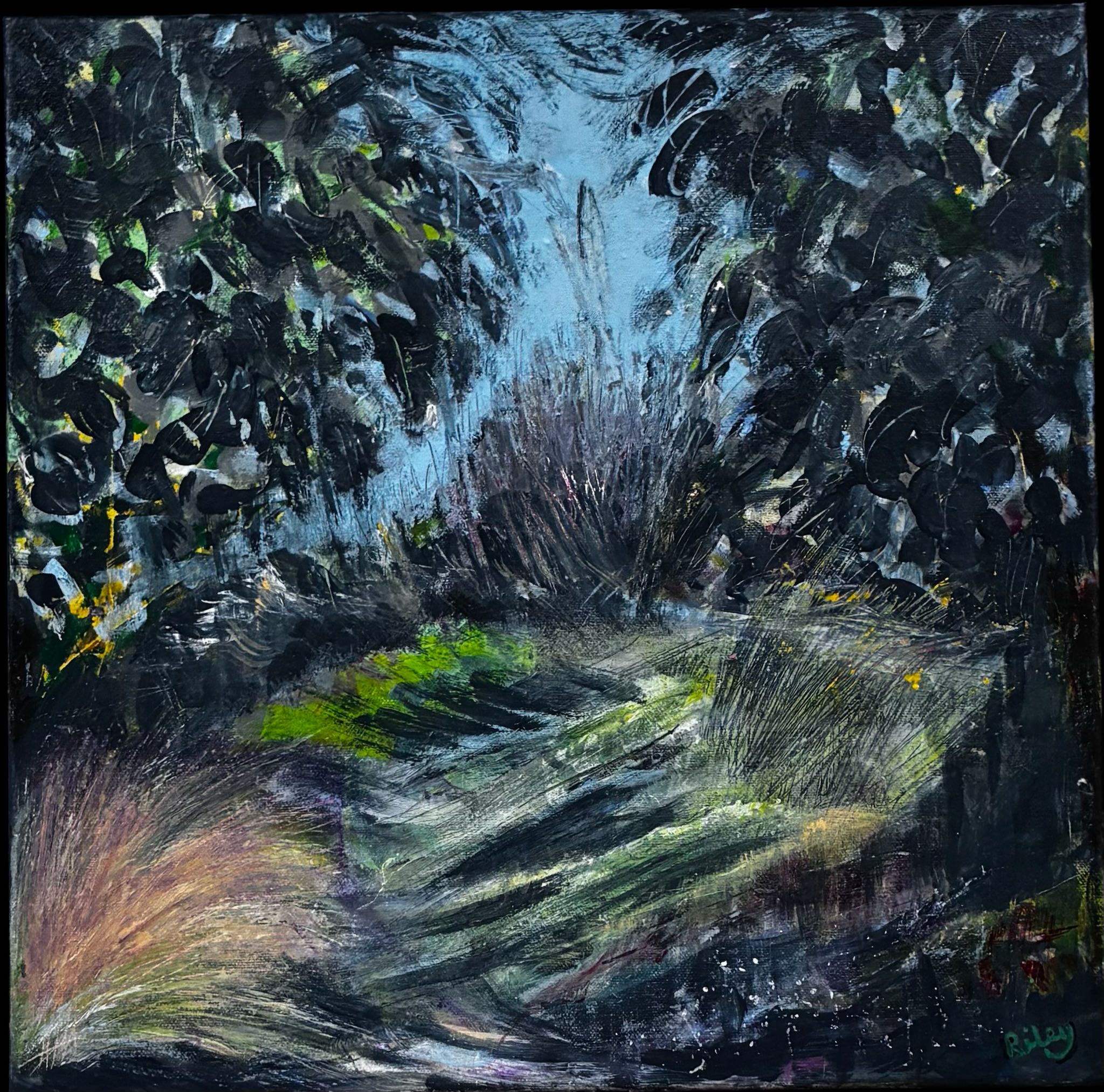 Garden – Original contemporary painting by Mary Porter-Riley